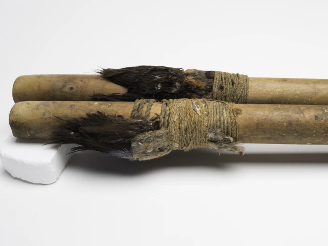 Details of heads, A-13994-A and -B, 620–670 CE (Common Era=AD).