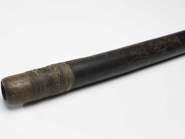 Detail of head, A-14550, 620–670 CE (Common Era=AD). 