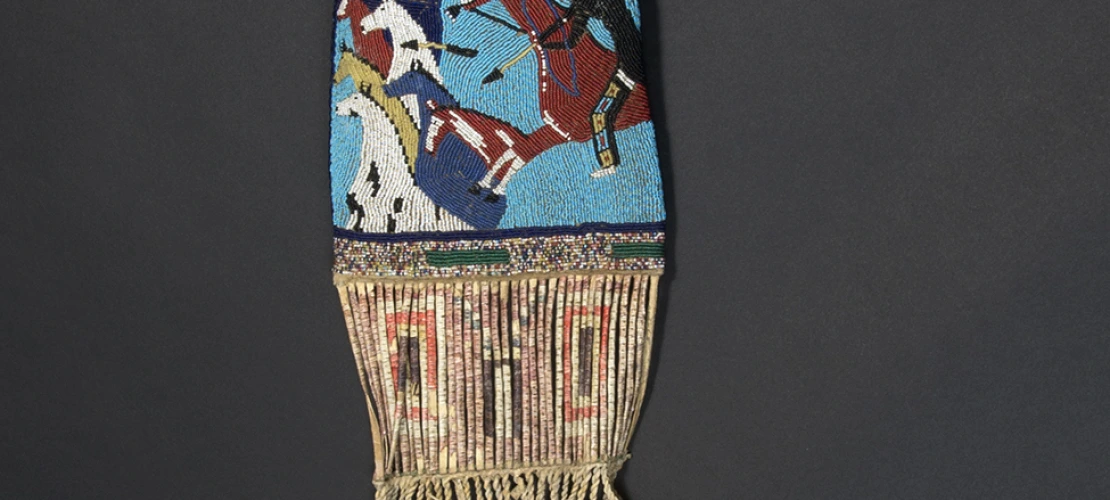 Miniconjou Lakota Pictorial Beaded Pipe Bag