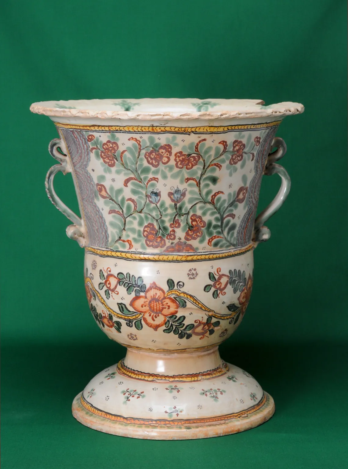 Majolica Flower Urn